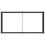 vidaXL Jardinière surélevée Noir 200 x 100 x 54 cm WPC et Aluminium