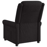 vidaXL Fauteuil inclinable Noir Tissu
