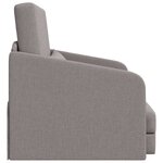 vidaXL Canapé-Lit Taupe 65 x 80 x 83 cm tissu