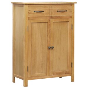vidaXL Armoire à chaussures 76x37x105 cm Bois de chêne solide