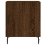 vidaXL Tables de chevet 2Pièces chêne marron 40x40x50cm bois d'ingénierie