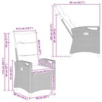 vidaXL Chaise de jardin 56 x 64 x 94 cm acier