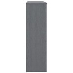 vidaXL Dessus de buffet HAMAR Gris foncé 90x30x100 cm Bois de pin