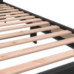 vidaXL Cadre de lit sans matelas noir 90x200 cm