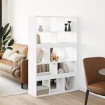 vidaXL Cloison de séparation blanc 100x33x156 5 cm bois d'ingénierie