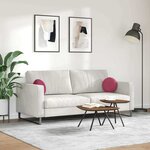 vidaXL Coussins de siège 2 Pièces Bordeaux Ø 40 x 13 cm Velours