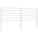 vidaXL Tête de lit métal blanc 200 cm