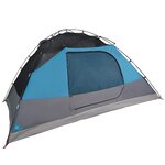 vidaXL Tente familiale à dôme 6 personnes bleu imperméable