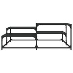 vidaXL Table basse noir 107x107x40 cm bois d'ingénierie