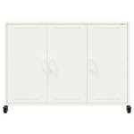 vidaXL Buffet blanc 100 5x39x72 cm acier