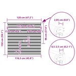 vidaXL Store zèbre beige marbré largeur du tissu 115 9 cm polyester