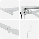 vidaXL Cadre d'auvent électrique semi-cassette rétractable en métal