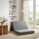 vidaXL Canapé-lit pliable 80 x 67 x 45 cm Gris clair