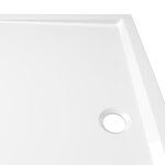 vidaXL Receveur de douche rectangulaire ABS Blanc 80x90 cm