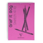 Bloc collé GraFit A4 90g 80 feuilles blanc CLAIREFONTAINE