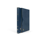 Classeur Premium cuir 32 pages avec étui de protection. Couleur - Bleu