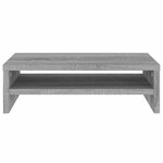 vidaXL Support de moniteur Sonoma gris 42x24x13 cm Bois d'ingénierie