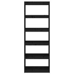 vidaXL Bibliothèque/Séparateur de pièce Noir 60x30x167 5 cm Pin massif