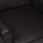 vidaXL Chaise cabriolet noir cuir véritable