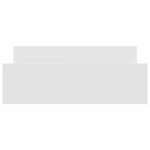 vidaXL Cadre de lit sans matelas blanc 140x190 cm