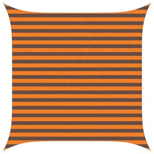 vidaXL Voile d'ombre Orange et marron 2 5 x 2 5 m