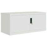 vidaXL Classeur gris clair 90x40x40 cm acier
