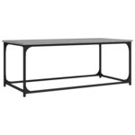 vidaXL Table basse Sonoma gris 102x50x40 cm Bois d'ingénierie et fer