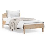 vidaXL Cadre de lit sans matelas 100x200 cm bois massif de pin