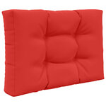 vidaXL Coussin de canapé d'extérieur 2 Pièces Rouge Polyester