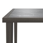 vidaXL Salon de jardin 5 Pièces avec coussins Gris Résine tressée