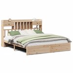 vidaXL Lit bibliothèque sans matelas 180x200 cm bois massif de pin
