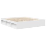 vidaXL Cadre de lit sans matelas blanc 180x200 cm