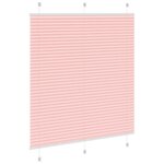 vidaXL Store plissé rose 115x150 cm largeur du tissu 114 4cm polyester
