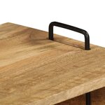 vidaXL Table basse Bois de manguier massif 100x60x45 cm