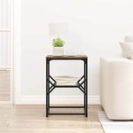 vidaXL Table d'appoint Chêne fumé 41 x 40 x 60 cm
