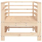 vidaXL Chaises de jardin lot de 2 bois massif de pin