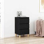 vidaXL Cabinet de chevet Chêne noir 40 x 35 x 70 cm Bois d'ingénierie