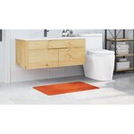 vidaXL Tapis de bain Orange 60 x 90 cm Polypropylène