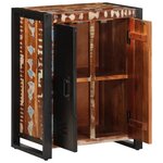 vidaXL Buffet multicolore 55x35x70 cm bois massif récupération