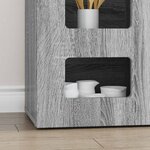 vidaXL Buffet Gris Sonoma 100 x 35 x 59 cm Bois d'ingénierie