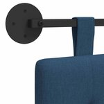 vidaXL Tête de lit suspendue Bleu Tissu