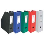 Porte revue Dos 100mm PVC Blanc x 10 EXACOMPTA