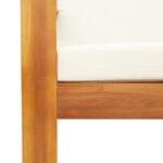 vidaXL Salon de jardin avec coussins 6 Pièces bois d'acacia solide
