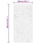 vidaXL Tapis shaggy à poils longs moderne beige anthracite 100x200 cm