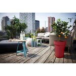Pot de fleur Loft Urban Rond - Haut 35 - Rouge Ø 33.5 x hauteur 45 cm - Extérieur 100  recyclé