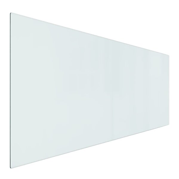 vidaXL Plaque de verre pour cheminée rectangulaire 120x50 cm