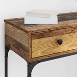 vidaXL Table console Bois ancien 75 x 34 5 x 75 cm Bois d'ingénierie