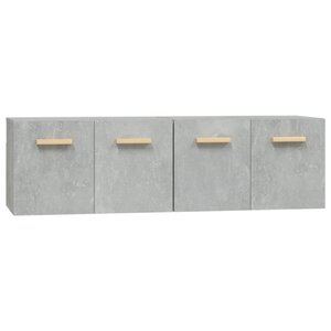 vidaXL Armoires murales 2Pièces Gris béton 60x36 5x35cm Bois d'ingénierie