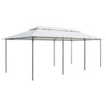 vidaXL Belvédère 600x298x270 cm Blanc 180 g/m²