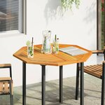 vidaXL Dessus de table 90x90x2 2 cm octogonal bois massif d'acacia